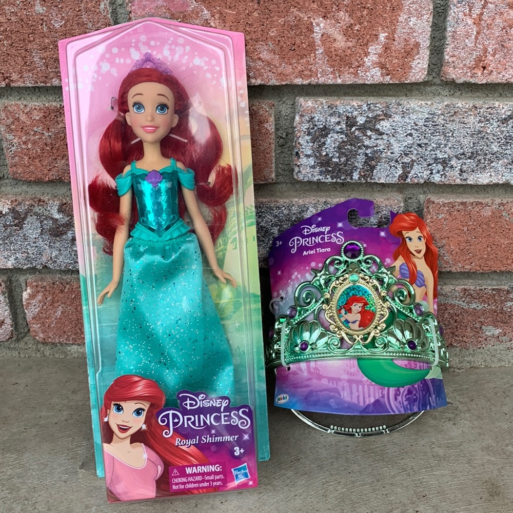 Little mermaid doll and Tiara.